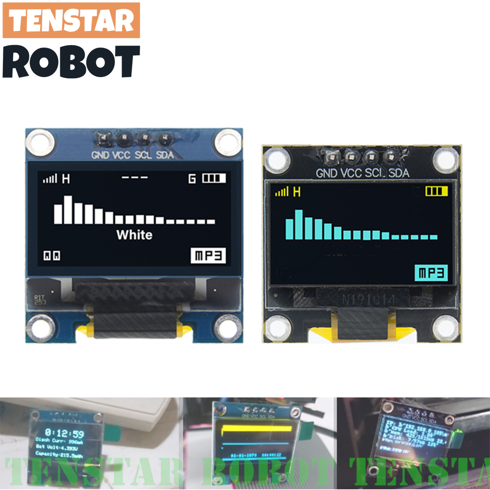 Ssd1306 - TENSTAR 0.96 Inç OLED SSD1306 Beyaz/Mavi/Sarı