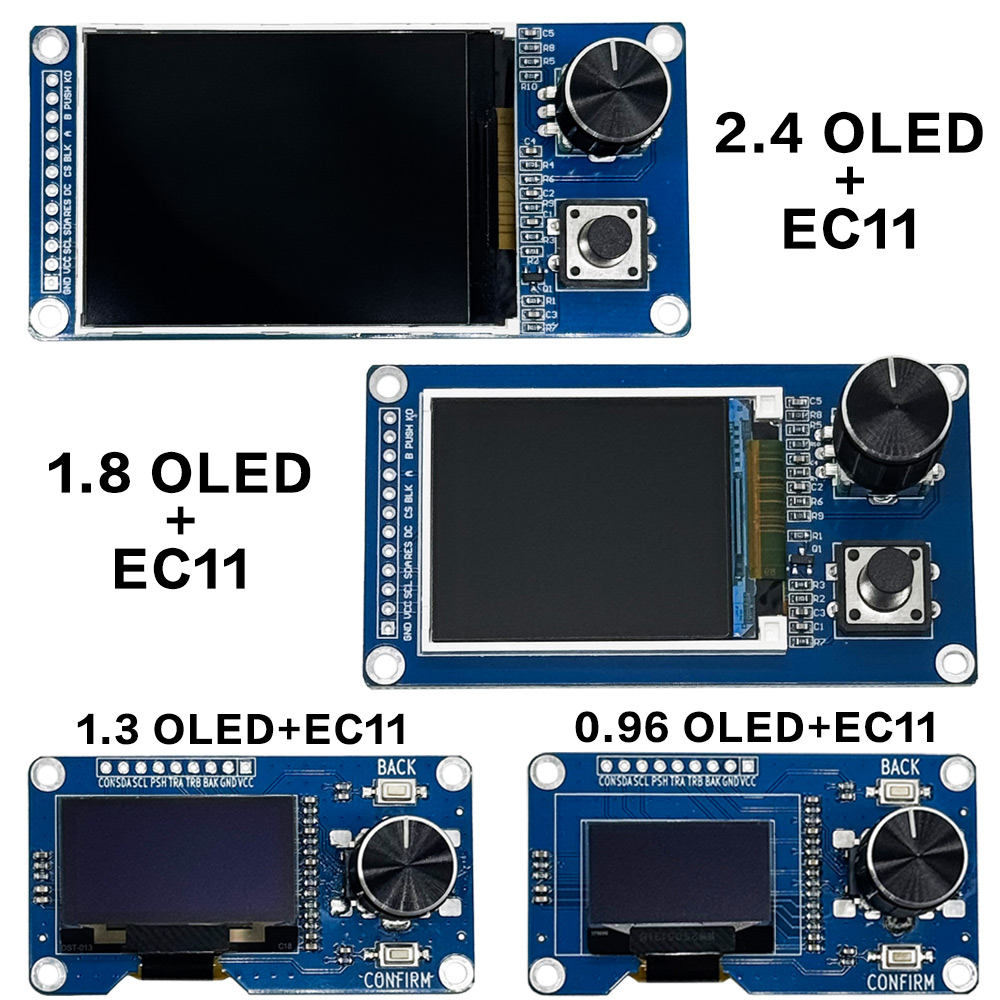 Tft Display 2.4 - Döner Kodlayıcılı IIC Arayüzlü TFT OLED