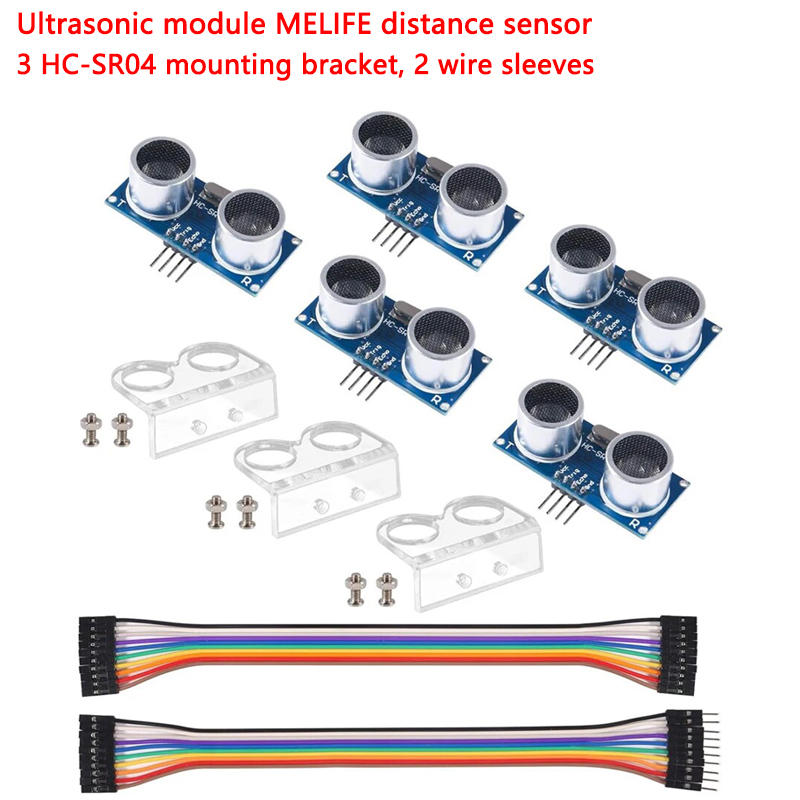 Ultrasonic Sensor Hc-Sr04 - 5 ultrasonik modül, MELIFE mesafe sensörü,