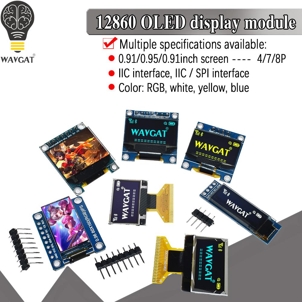 Oled Display 0.96 - Beyaz Sarı Mavi Renkli 4Pin 7Pin