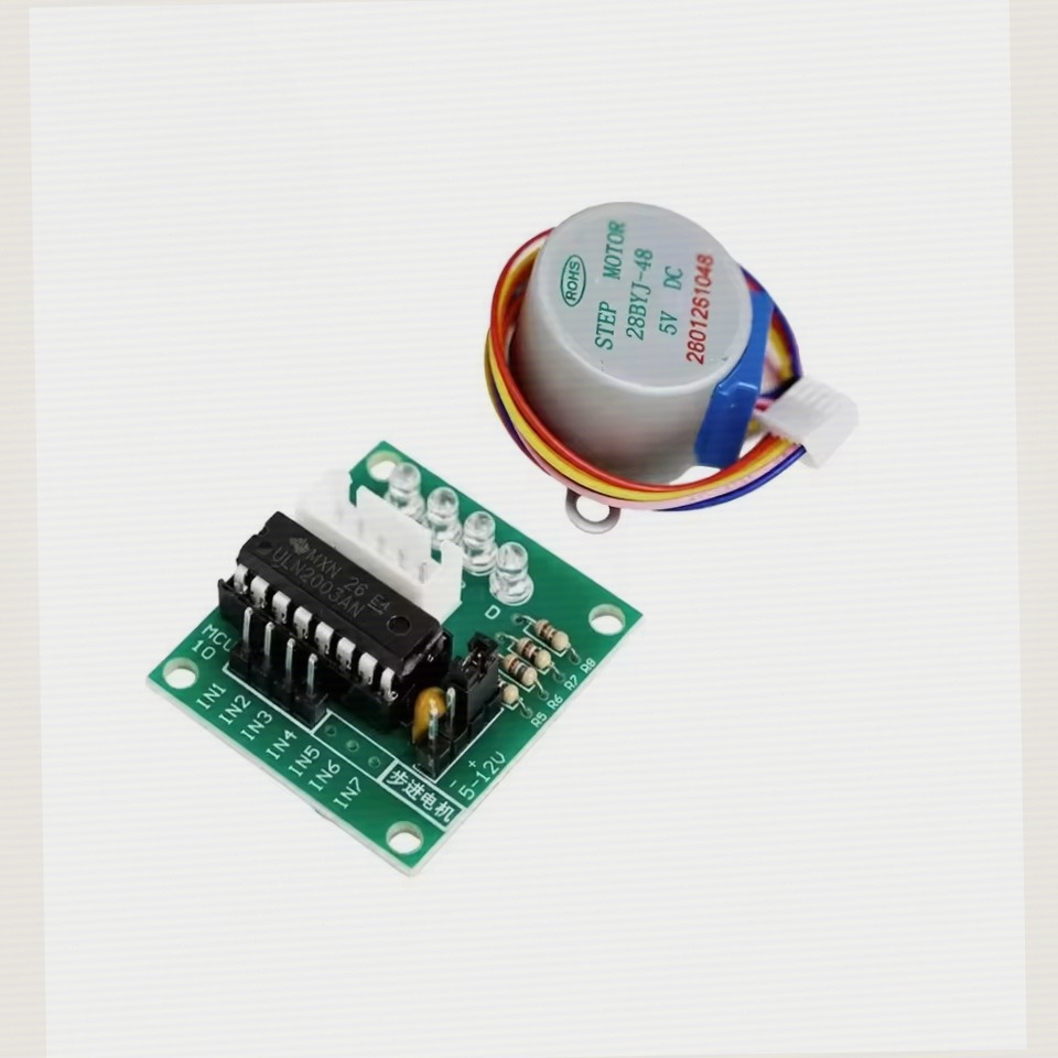 Stepper Motor 28Byj - ULN2003 Sürücü 28BYJ-48 5V 4 Fazlı