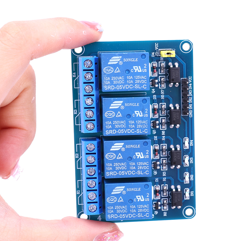 5V 12V 4 Kanallı Röle Kartı, O - Relay Module 4 Channel incelemesi ve fiyatı