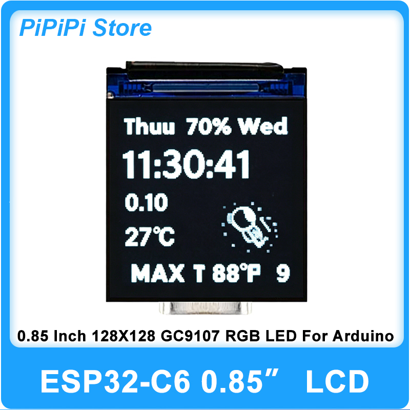 ESP32 C6 0.85 İnç 128X128 IPS  - Sd Card Module incelemesi ve fiyatı