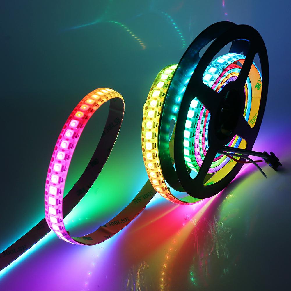 DC 5V WS2812B LED şerit su geç - Ws2812B Strip 5V incelemesi ve fiyatı