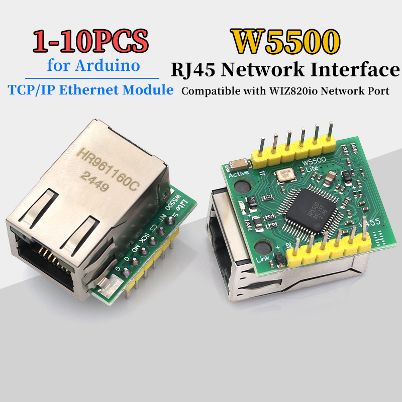 1/5/10 adet W5500 Modülü TCP/I - Ethernet W5500 incelemesi ve fiyatı