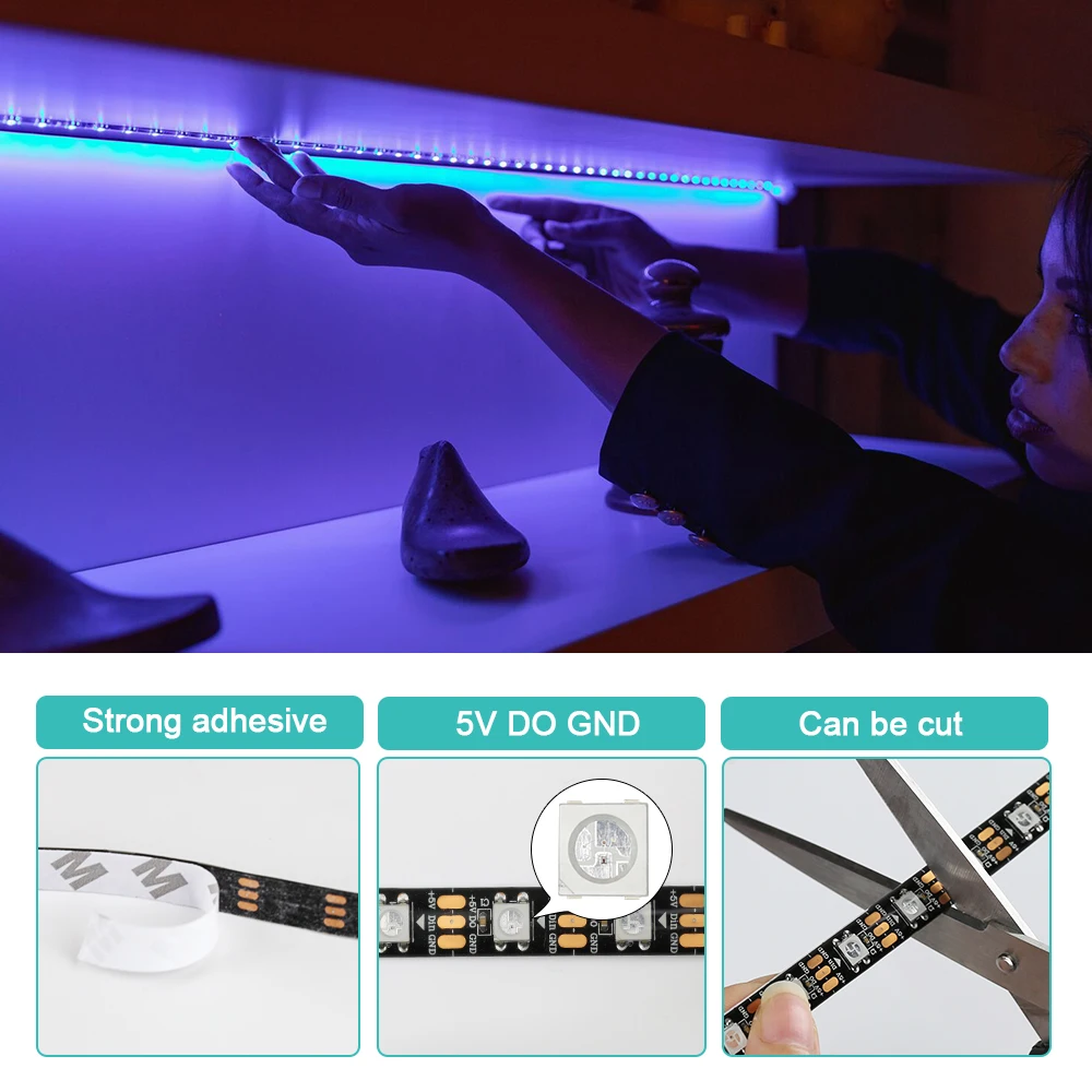 5 V WS2812B Piksel RGB Led Şer - Ws2812B Strip 5V incelemesi ve fiyatı