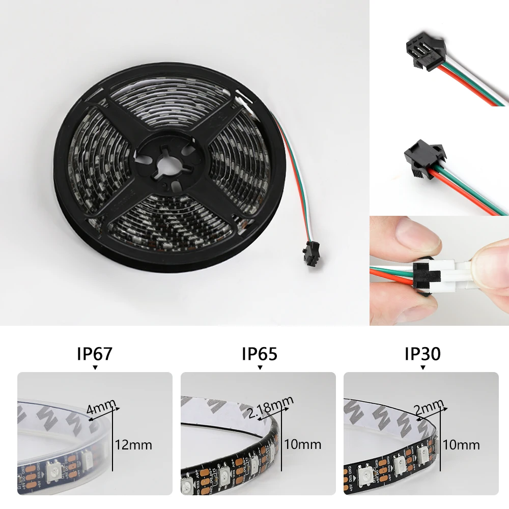 5 V WS2812B Piksel RGB Led Şer - Ws2812B Strip 5V incelemesi ve fiyatı