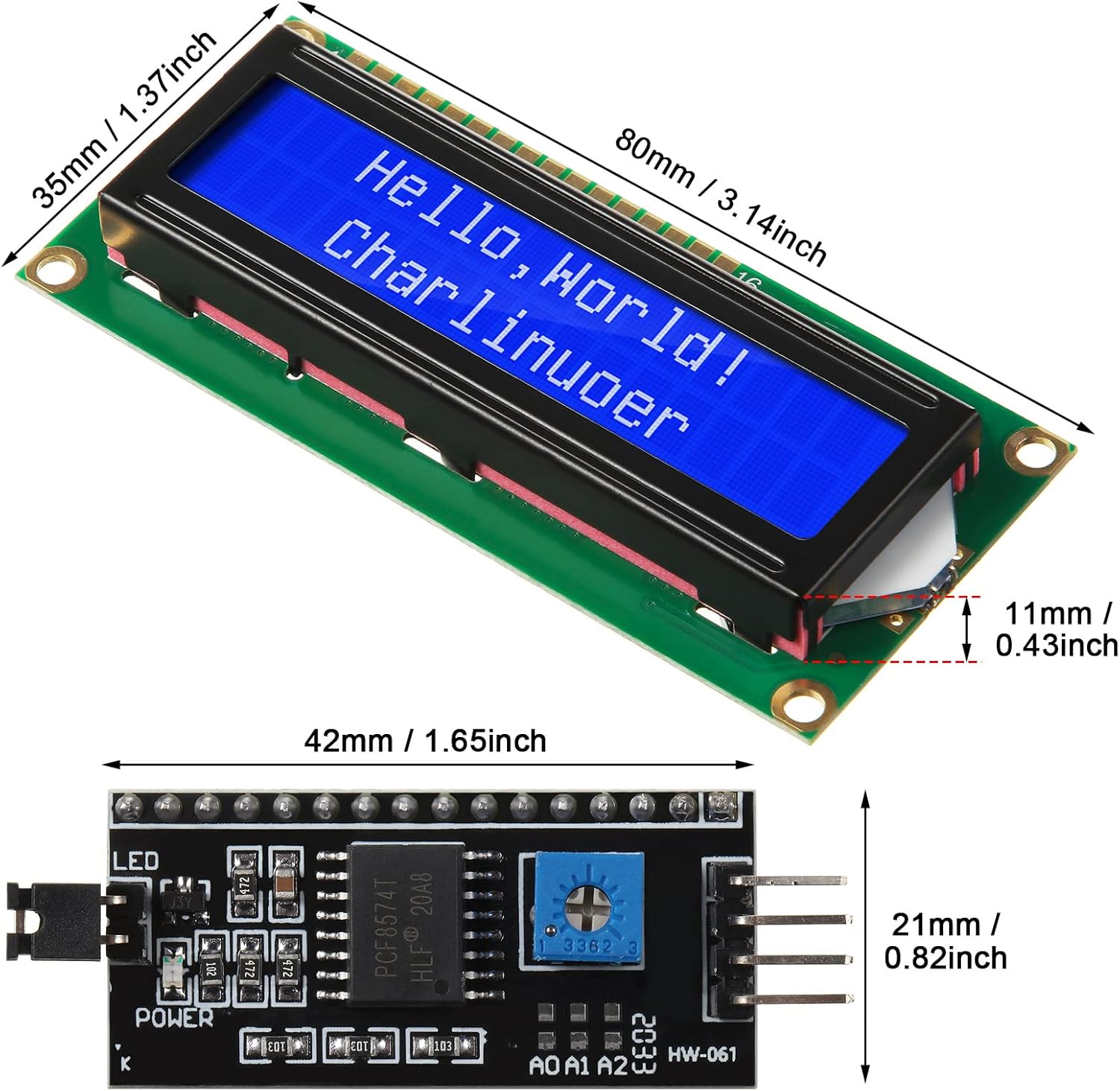 1Set 1602 LCD 20*4 Mavi Ekran  - Lcd 1602 incelemesi ve fiyatı