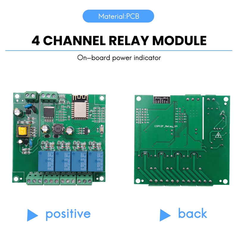 ESP8266 Kablosuz WIFI 4 Kanall - Relay Module 4 Channel incelemesi ve fiyatı