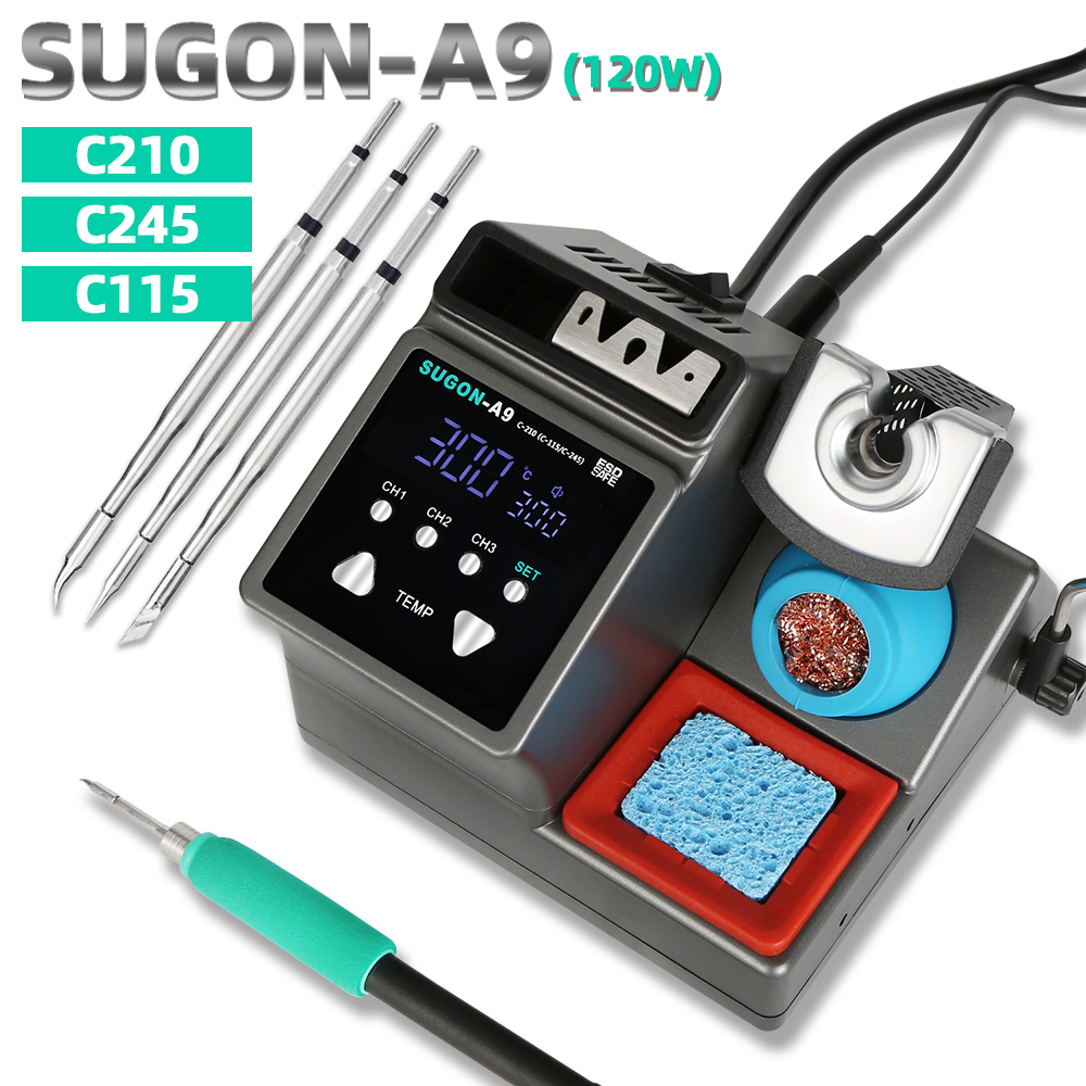 SUGON-A9 Lehimleme İstasyonu U - Soldering Iron Temperature Probe incelemesi ve fiyatı