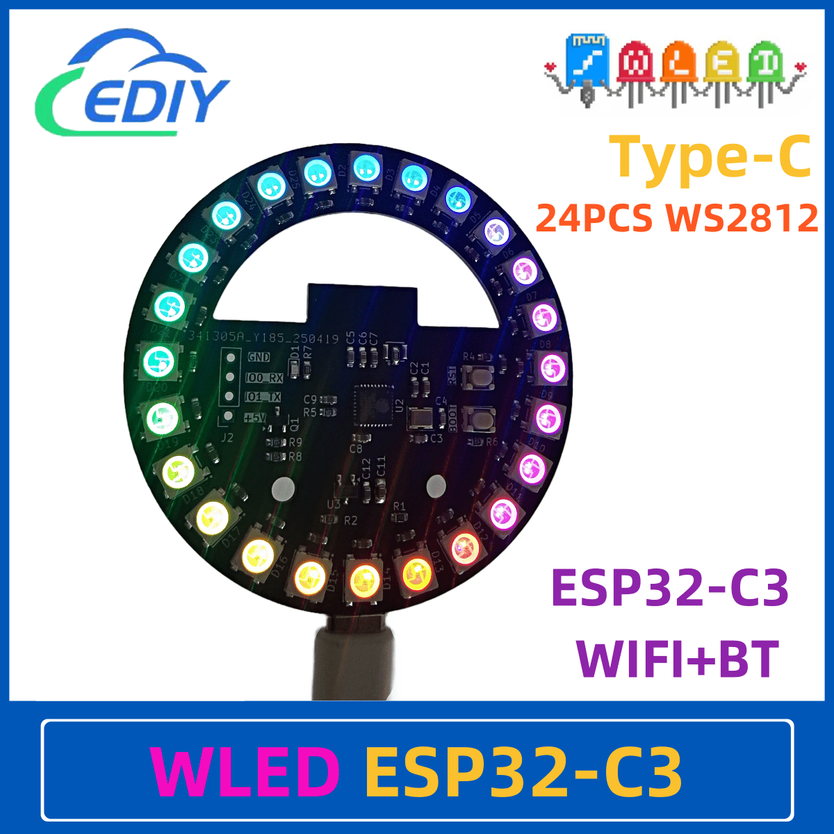 WLED ESP32-C3 Geliştirme Kartı - Ws2812B incelemesi ve fiyatı