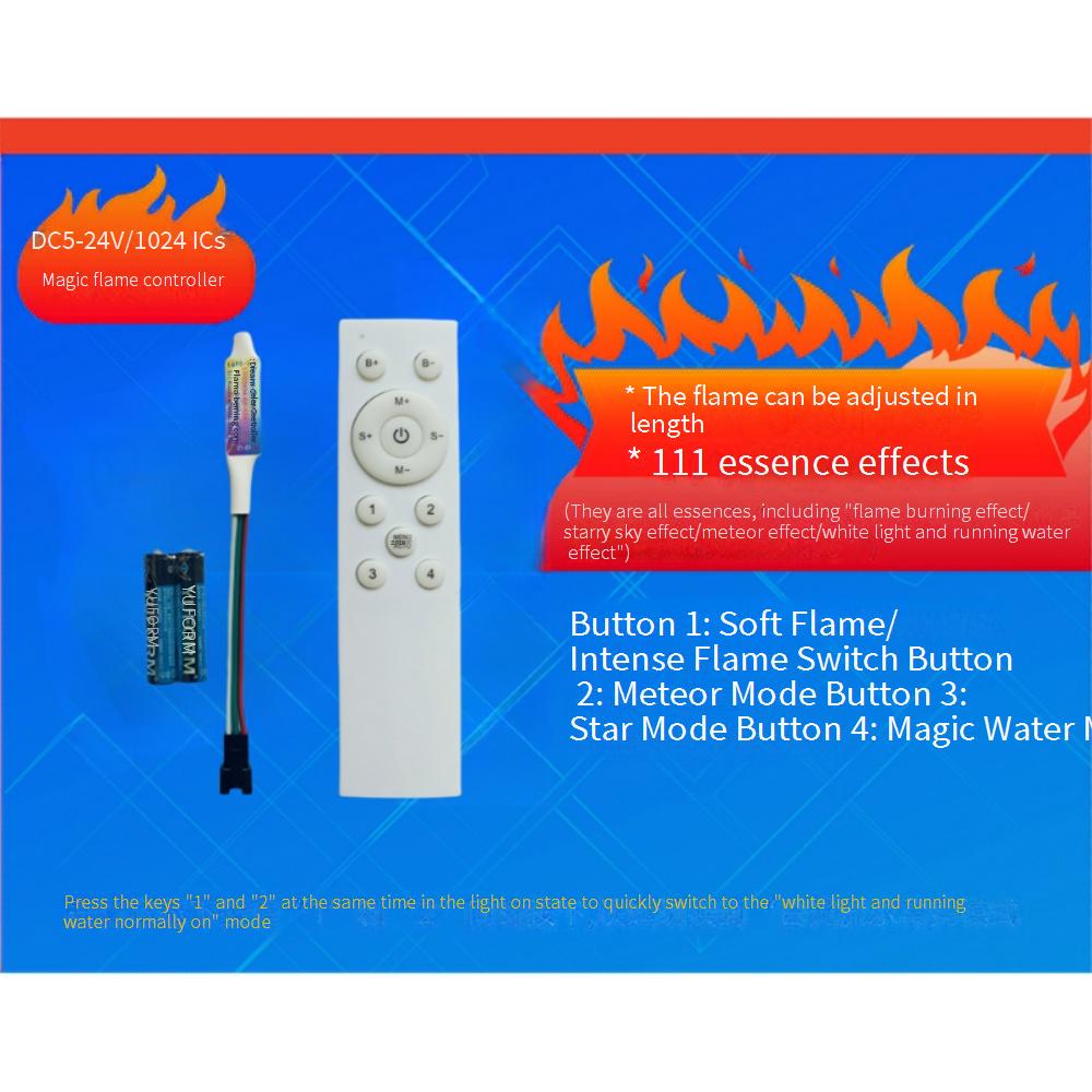RF 12 tuşlu fantezi alev denet - Ws2812B Strip 5V incelemesi ve fiyatı